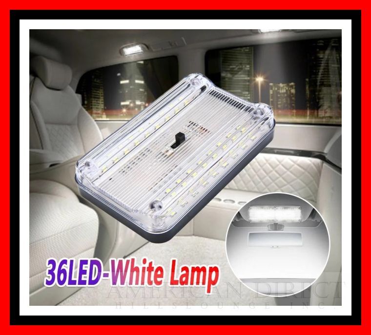 【高輝度/省エネ】汎用 36連 LED ルームランプ 読書灯 室内灯 荷物灯 ボクシー デリカ セレナ ステップワゴン タウンエース ランクル SMD拍卖
