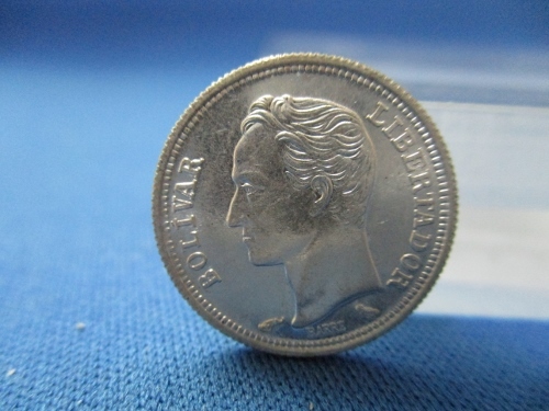 ベネズエラ☆50センティモス銀貨/1960年/美品/シモン・ボリバル/v0630-5拍卖