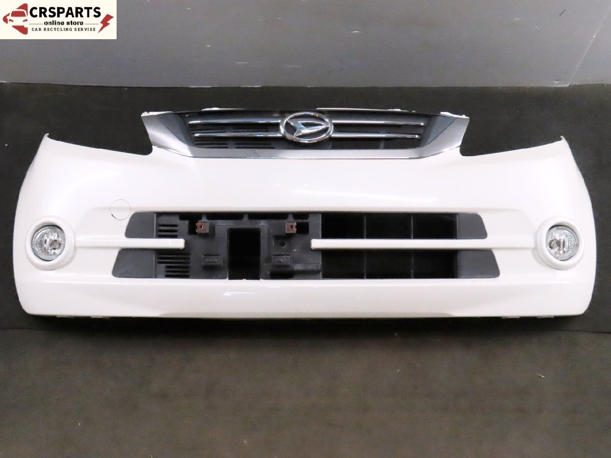 【即決】★送料込★ ムーヴ L175S 純正 フロント バンパー フォグ付 グリル付 W24 (52119-B2830) 中古 13206拍卖