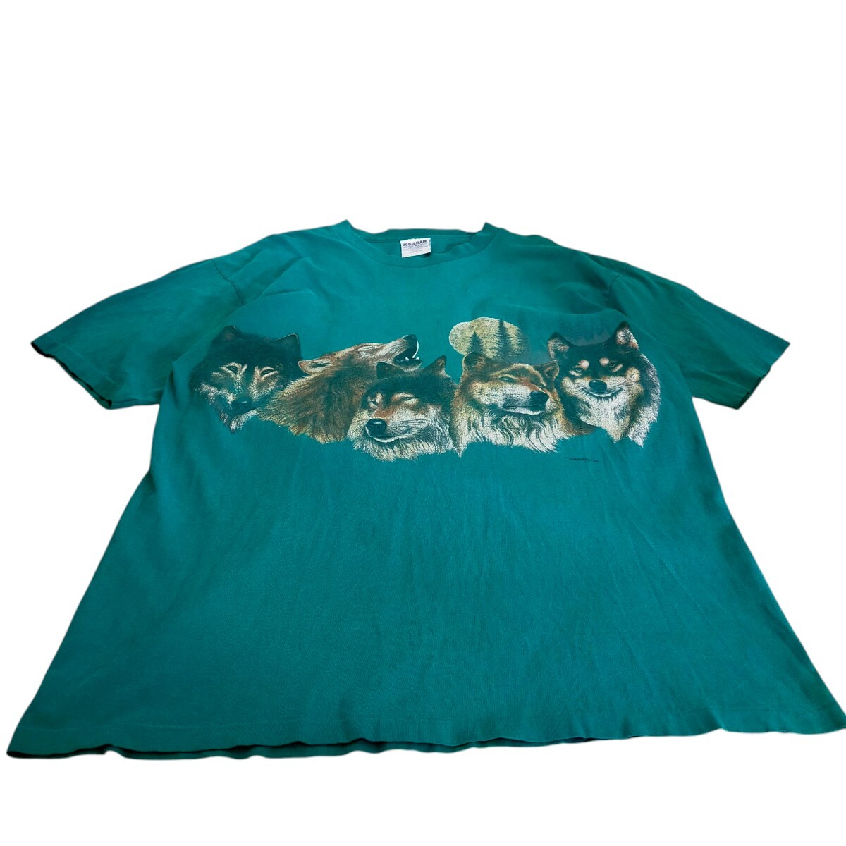 古着 GILDAN 半袖Tシャツ アニマルTシャツ シングルステッチ 90s コピーライト拍卖