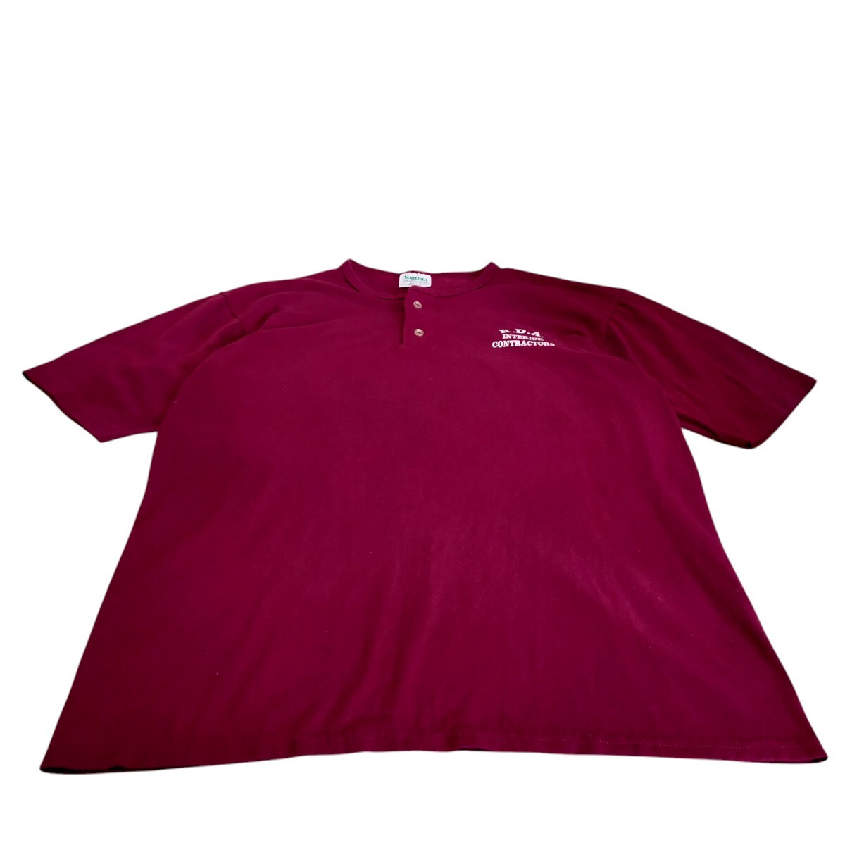 古着 augusta 半袖Tシャツ ヘンリーネック シングルステッチ アメリカ製拍卖