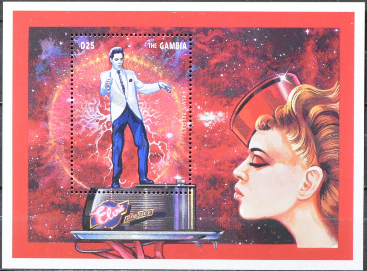 「TE168」ガンビア切手  エルヴィスプレスリー拍卖