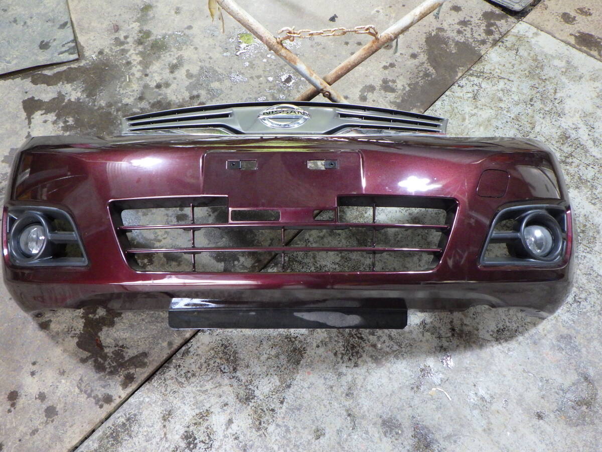 仮上 即決! E11 ノート NAB 紫 フロントバンパー 62022 8Y20H拍卖