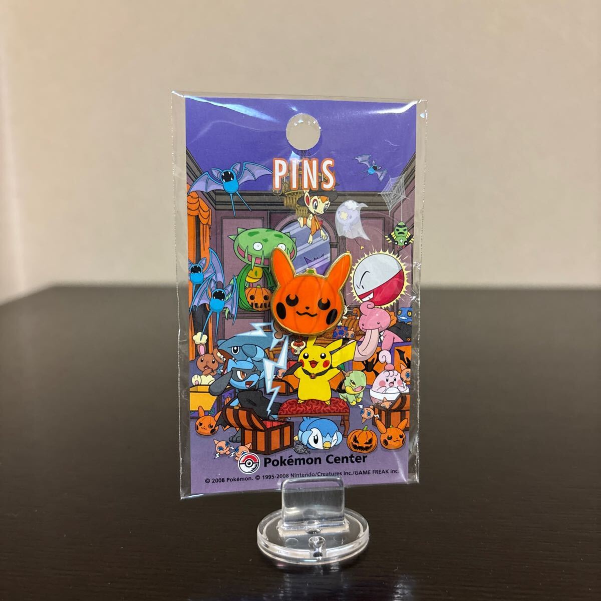 ポケモンセンター ピンズ パンプキン ピカチュウ 未開封 ポケモン ハロウィン ポケットモンスター バッジ 2008拍卖