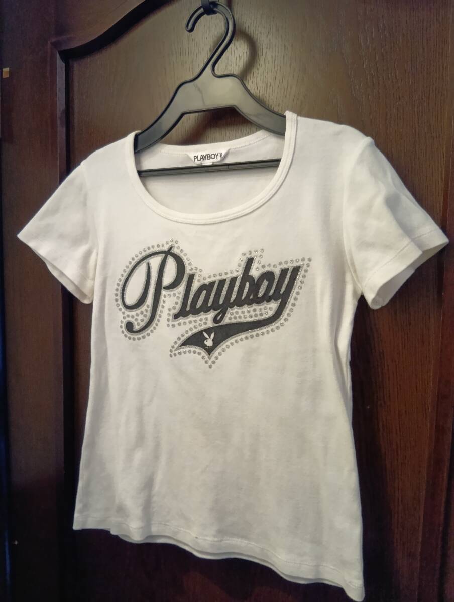 プレイボーイ  Tシャツ  M   レディース   綿100%拍卖