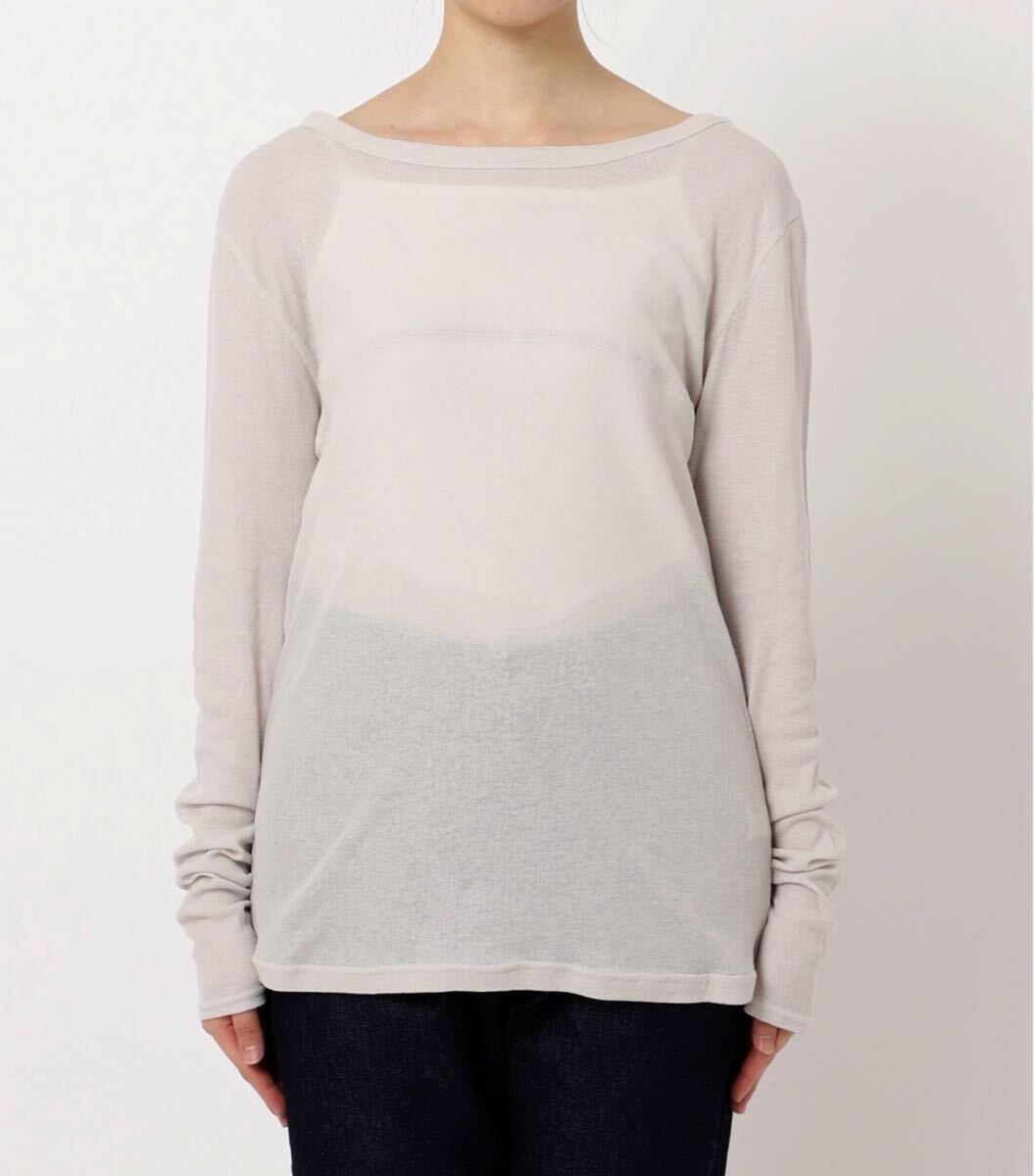 ☆イエナ SLOBE IENA レイヤード シアー 長袖 カットソー Tシャツ/グレー☆拍卖