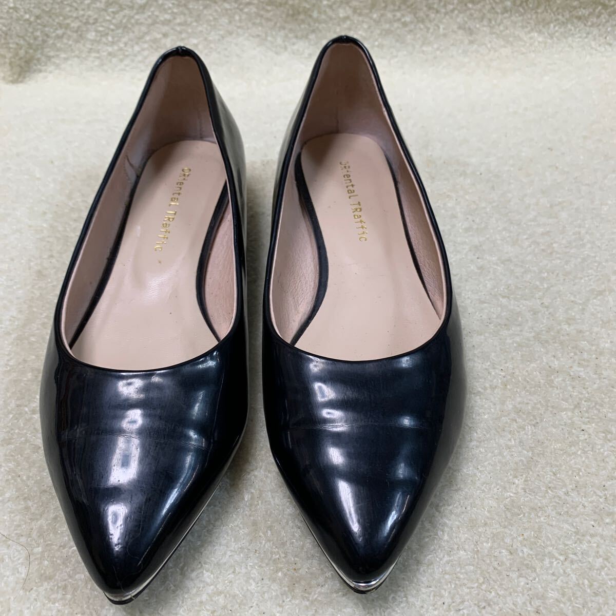 オリエンタルトラフィック ORiental TRaffic レディースローファーパンプス ブラック 22㎝拍卖