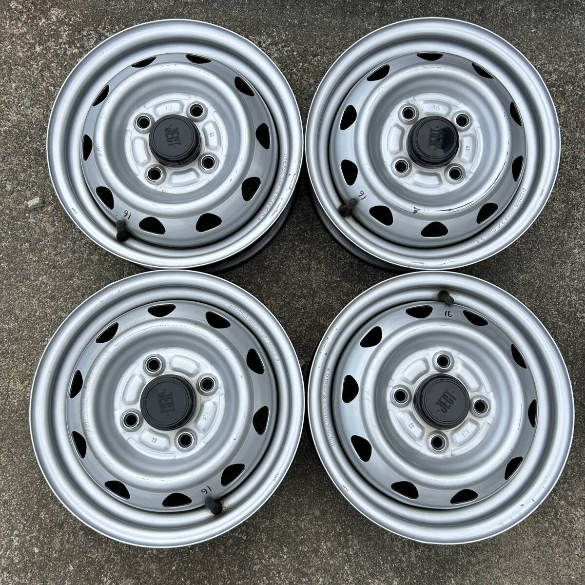 Weds Carrowin スチールホイール ホイルサイズ:12×3.5B オフセット:45 PCD:100 ハブ径:59.5mm 軽トラ軽バンに ②中古4本組拍卖