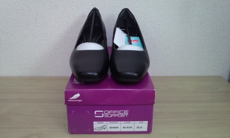〇【新品・未使用品】OFFICE SUPPORT レディースリクートパンプス 25 EEE cm ①拍卖