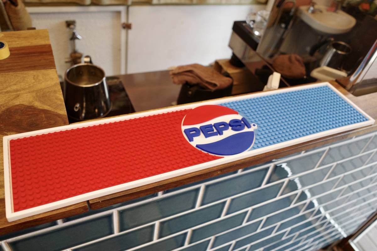 新品 PEPSI COLA ペプシ BAR MAT バーマット 店舗 ラバーマット お酒 カウンター インテリア アメリカ レトロ ロゴ拍卖