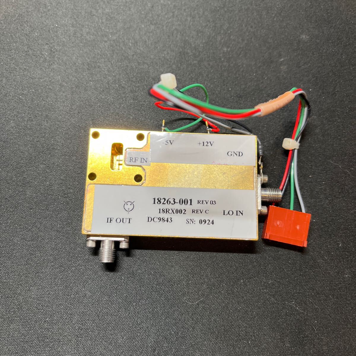 中古 取り外し品 未チェック P-Com P/N: 18263-001 RF Amplifier Mixer 18.7GHz - 19.7GHz ダウンコンバータ DOWN CONVERTER拍卖