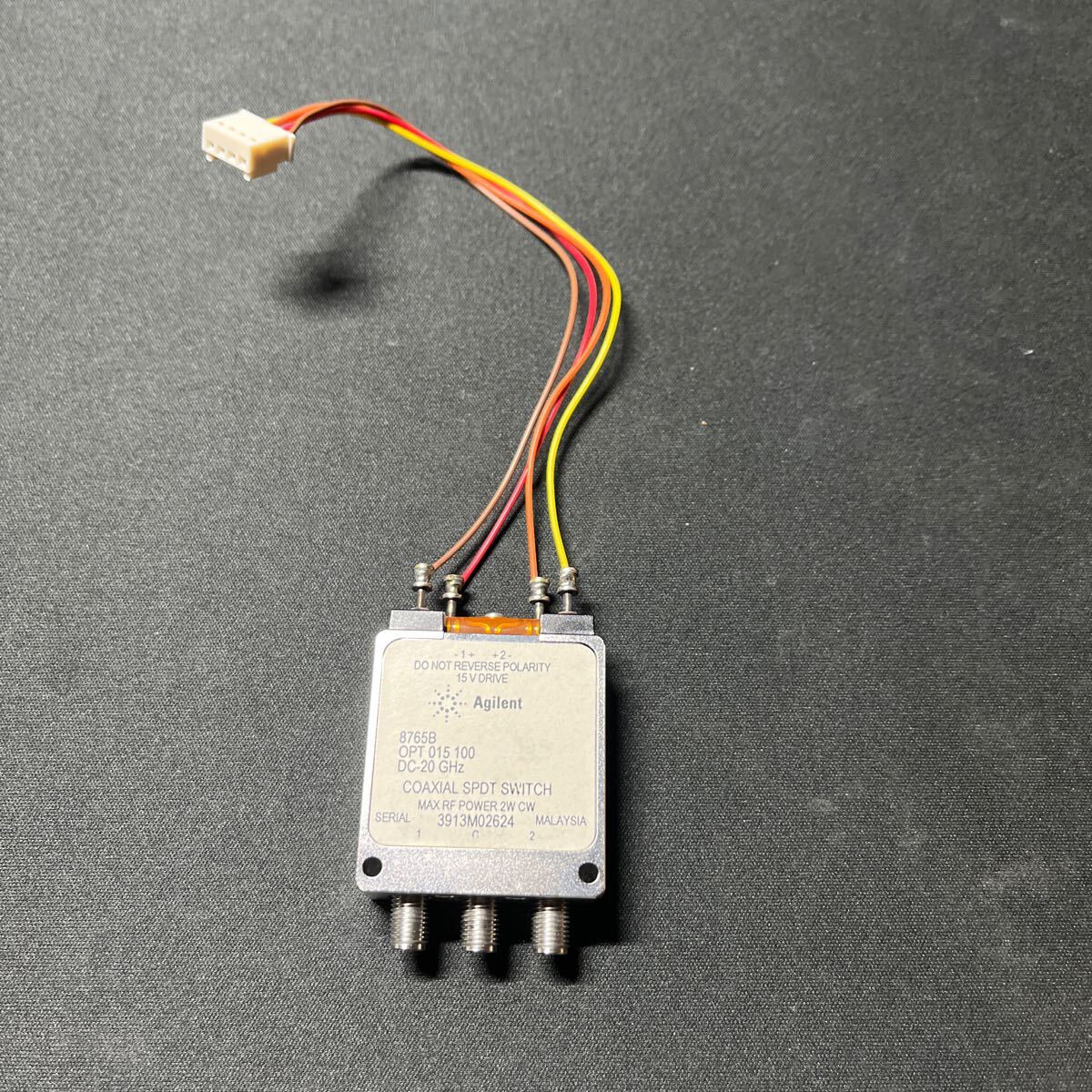 中古 キーサイト KEYSIGHT Agilent アジレントHP 8765B opt 015 100 DC-20GHz コイル電圧 15V COAXIAL SPDT SWITCH 同軸スイッチ拍卖