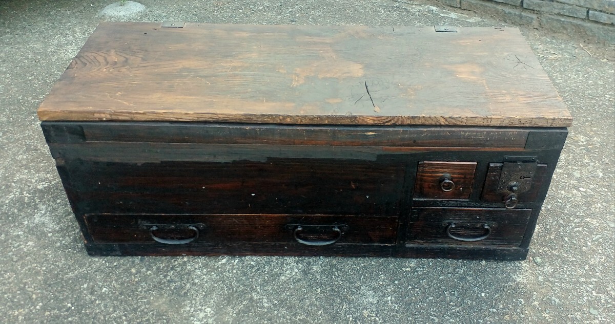 小引出し 昭和レトロ 木製 アンティーク レトロ 収納 ベンチ拍卖