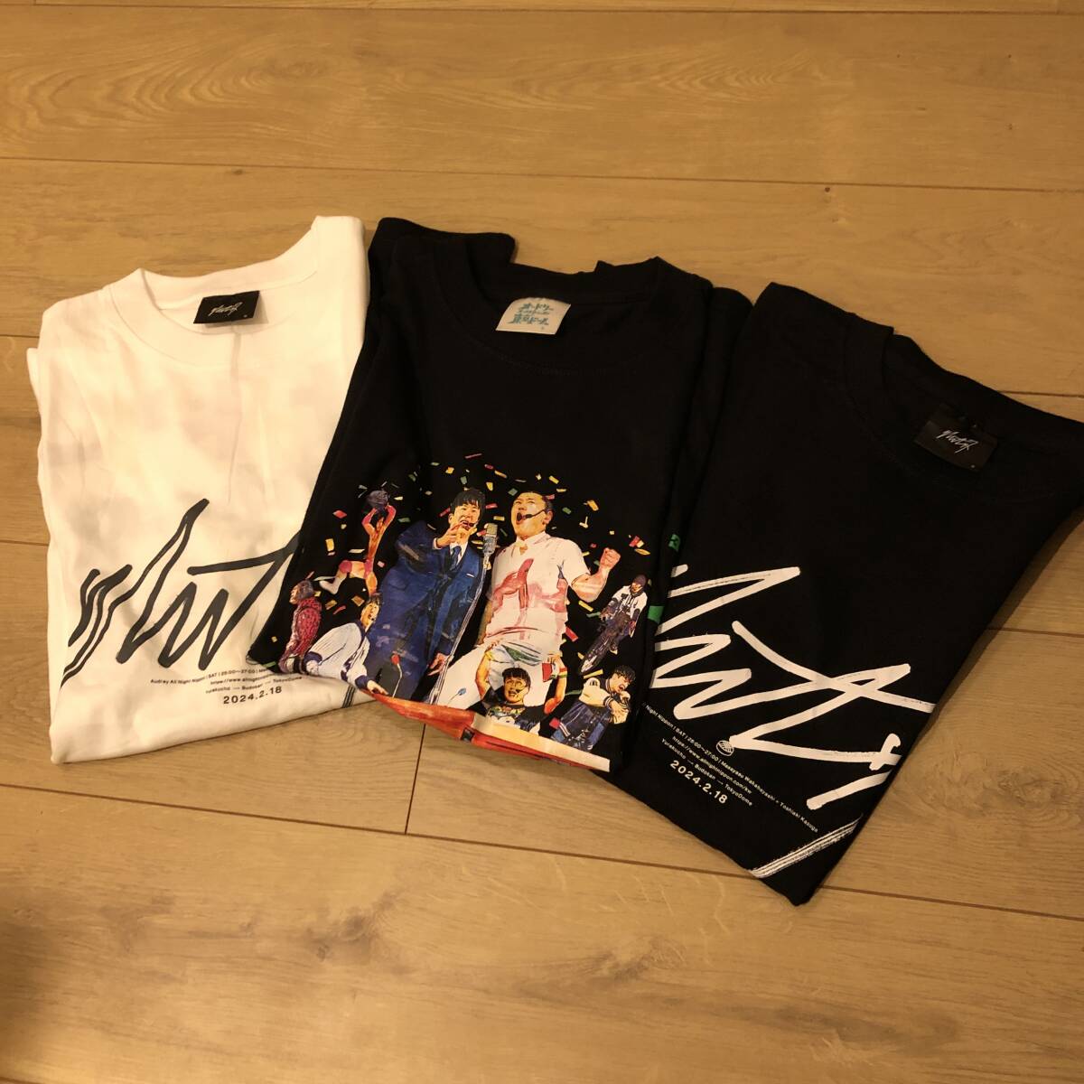未使用 オードリー オールナイトニッポンin東京ドーム 記念Tシャツ リトルトゥース 2024 3枚セット すべてXXLサイズ拍卖