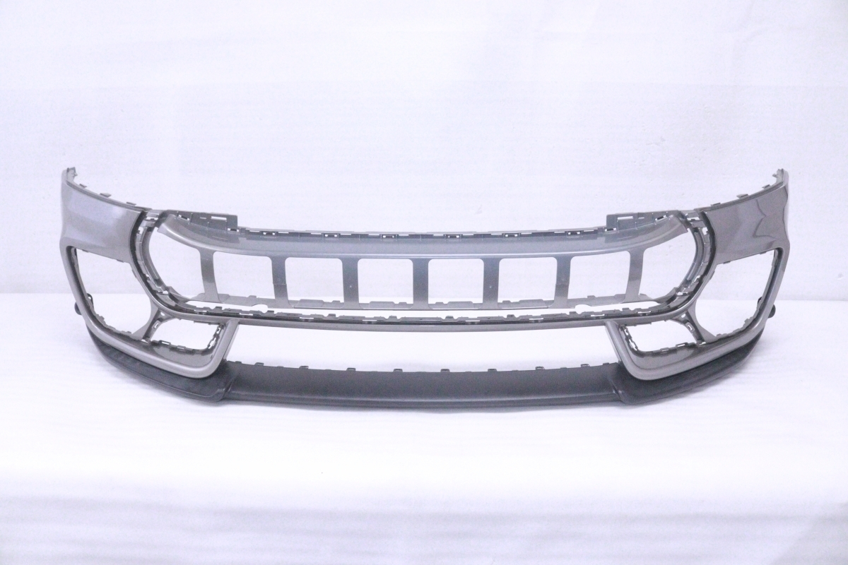 55-2403★F54 BMW MINI クラブマン JCW フロントバンパー アンダースポイラー付★114129-10 グレーラメ 純正★BMW (DM)拍卖