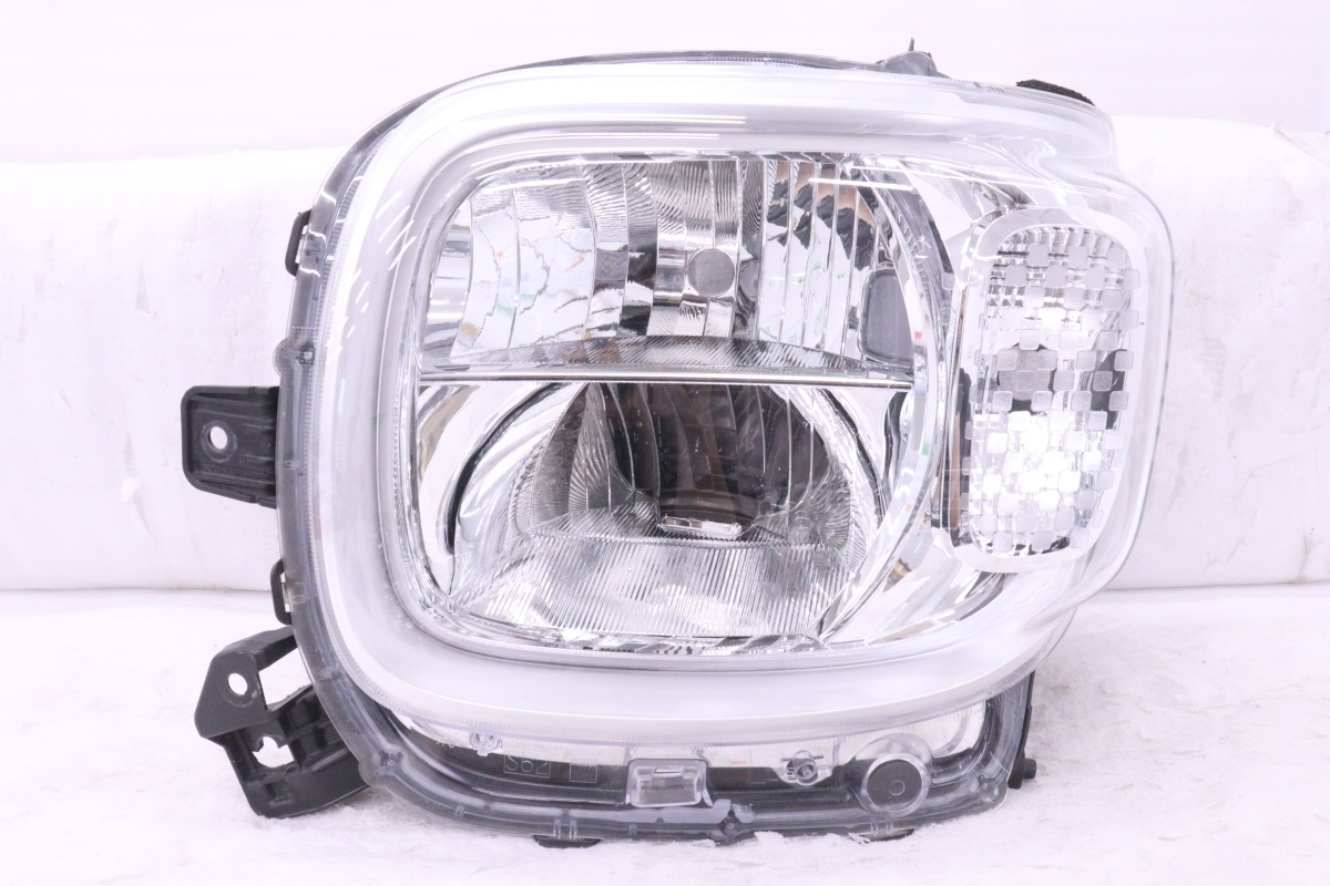 56-1479★LED MK53S スペーシア★左ヘッドライト ICHIKOH 1959 打刻:DL ユニット メッキ 純正★スズキ ジャンク (QT)拍卖