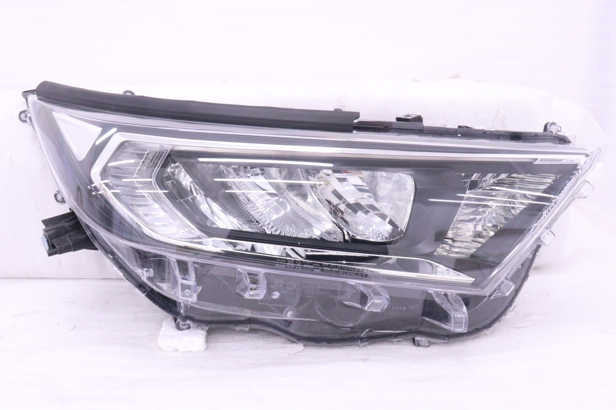 53-291★美品★後期 LED MXAA52 RAV4★右ヘッドライト STANLEY 42-87 打刻:A ユニット ブラック 純正★トヨタ (RO)拍卖