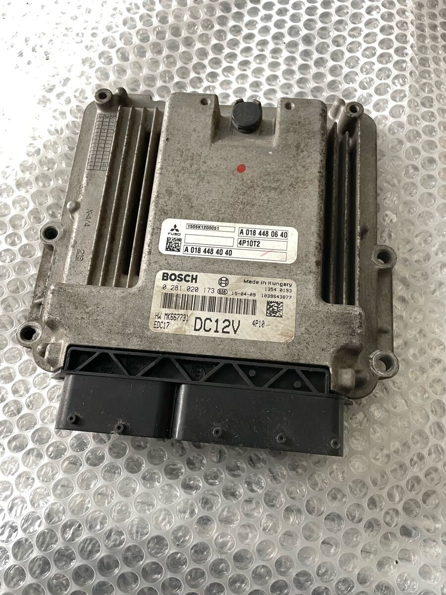 三菱 キャンター キャンター FBA20 エンジンコンピューター コントロールユニット エンジン コンピューター ユニット 4P10 動作済み 17762拍卖