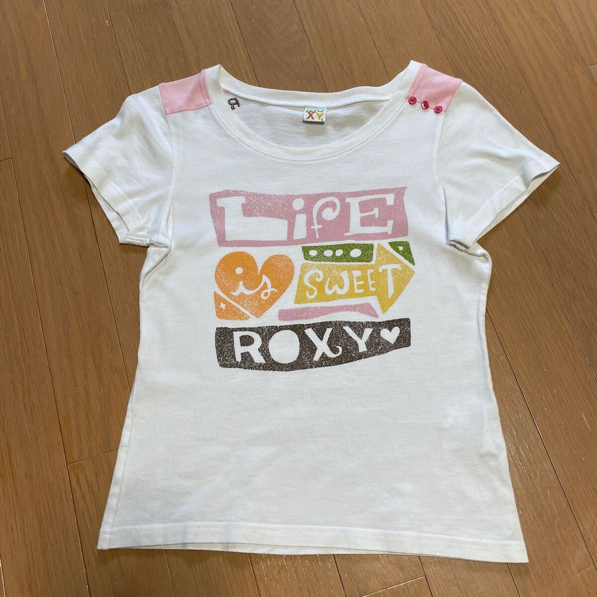 ROXY ロキシー Tシャツ 半袖 半袖Tシャツ 白 ホワイト レディース サイズS 拍卖