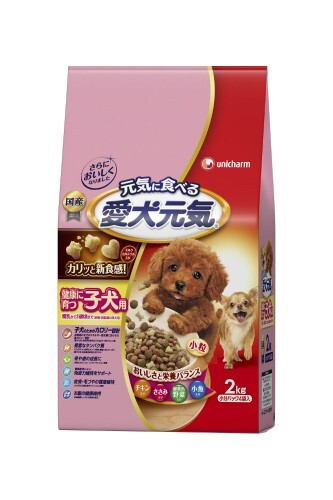 愛犬元気 健康に育つ子犬用 チキン・ささみ・緑黄色野菜・小魚入り 2kg ドッグフード拍卖