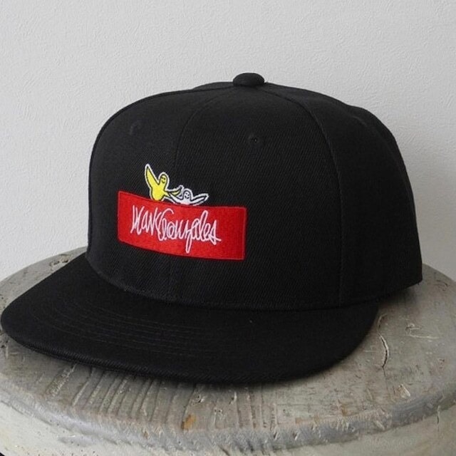 MO/(What it isNt)ART BY MARKGONZALES 】アートバイ マークゴンザレス 】ゴンバト フラット キャップ BLK(01) 2H9-13201拍卖