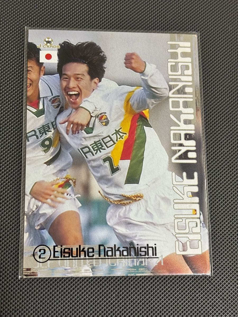1998Jカード 022 中西永輔 レギュラーカード ジェフユナイテッド市原 千葉 横浜F・マリノス拍卖