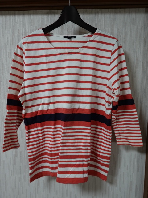 ●23区 ニジュウサンク 八分袖カットソー 44●0601●拍卖