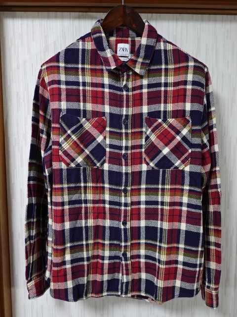 ●ZARA ザラ 長袖シャツ L ●0622●拍卖