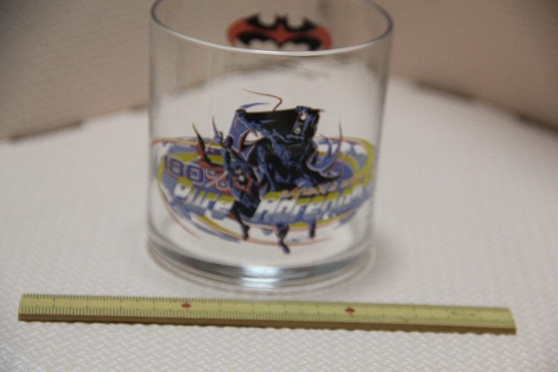 ガラス製 バットマン VS ロビン ロックグラス 100% PURE Adrenaline 検索 BATMAN ROBIN 1997 コップ キャラクター グッズ イラスト拍卖