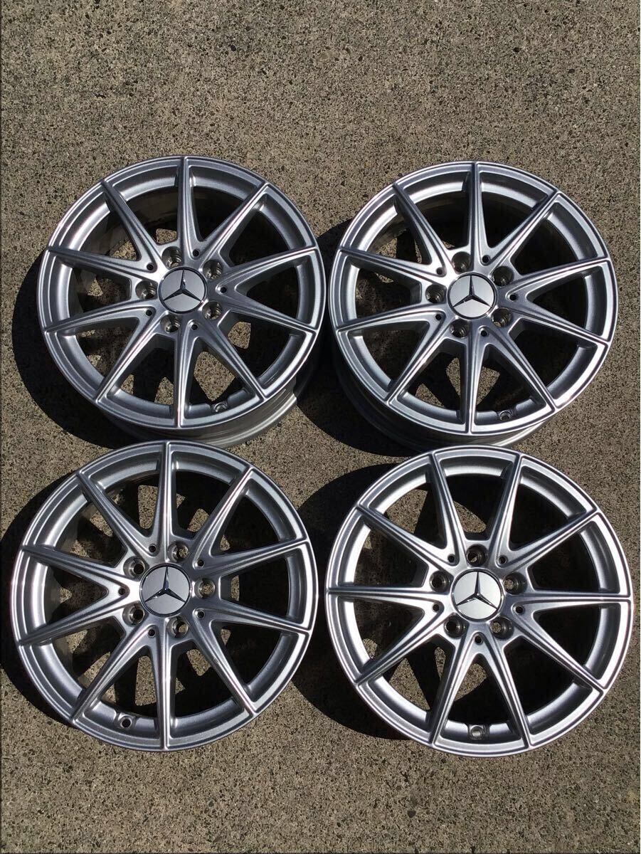 ★簡易洗浄済★ メルセデスベンツ 純正アルミホイール A/Bクラス 16×6.5J+44 112-5H 中古品4本拍卖