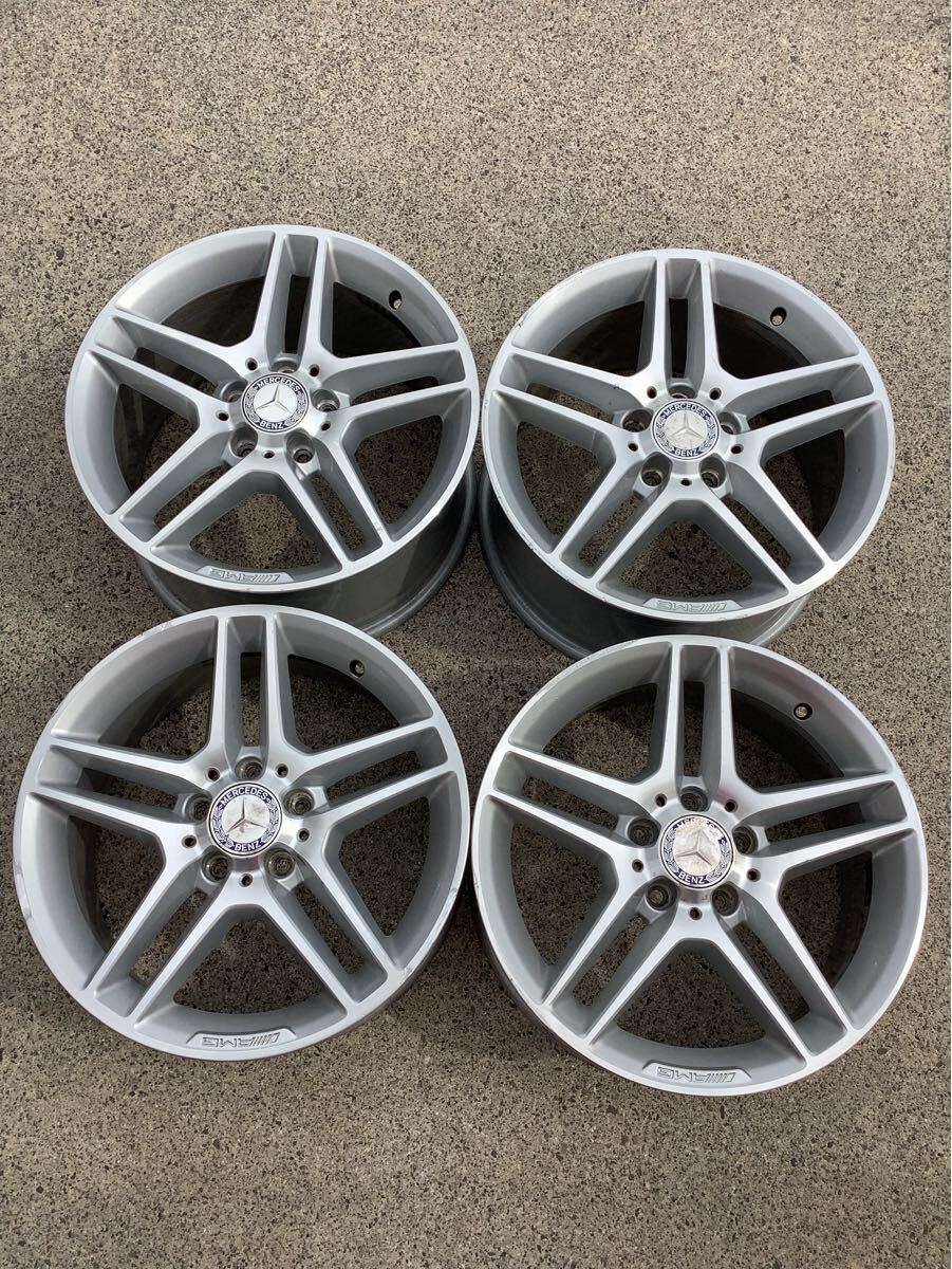 ★ CクラスAMG★メルセデスベンツ純正アルミホイール 17×7.5J+47 17×8.5J+58 112-5H 前後あり中古品4本拍卖