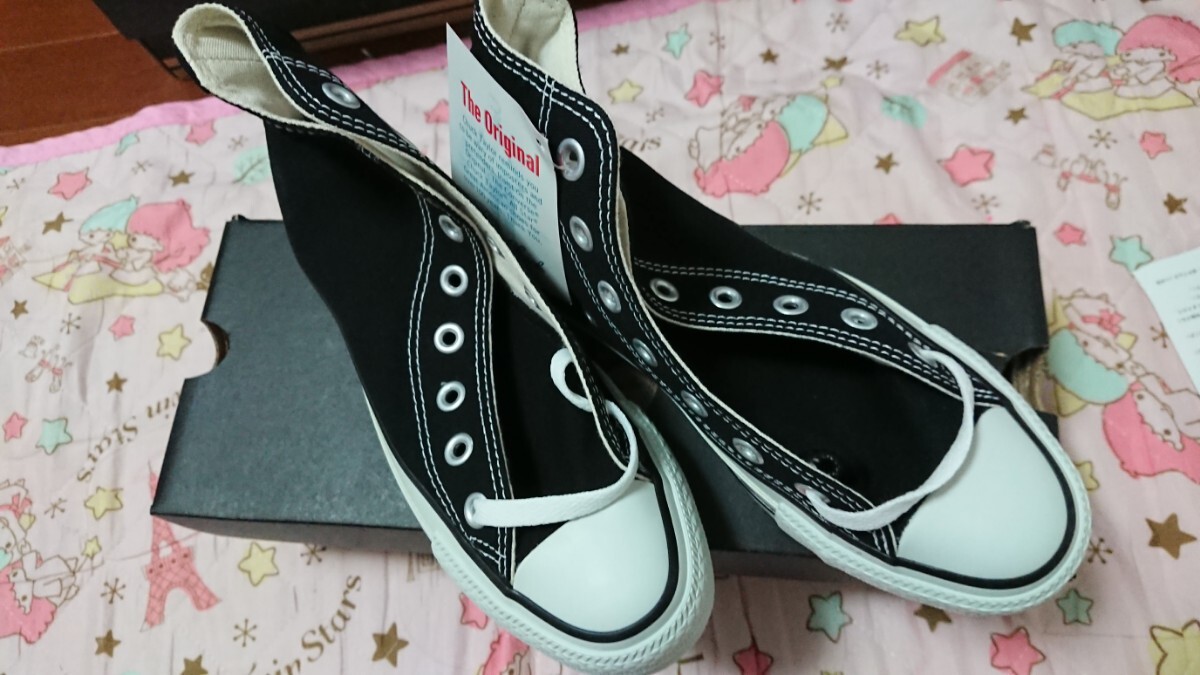 〇ス☆未使用・保管品☆コンバース☆ALL STAR HI BLACK 22拍卖