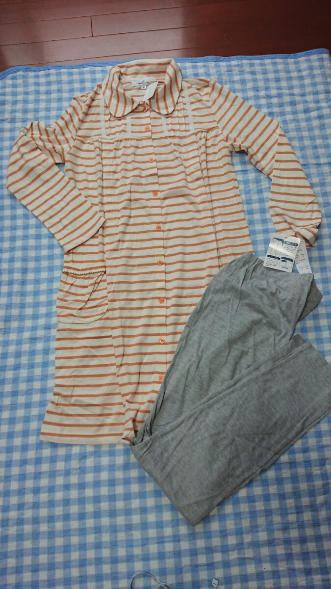 〇409☆未使用・保管品☆マタニティ☆授乳服☆mutti ei☆カットソーパジャマ オレンジjL拍卖