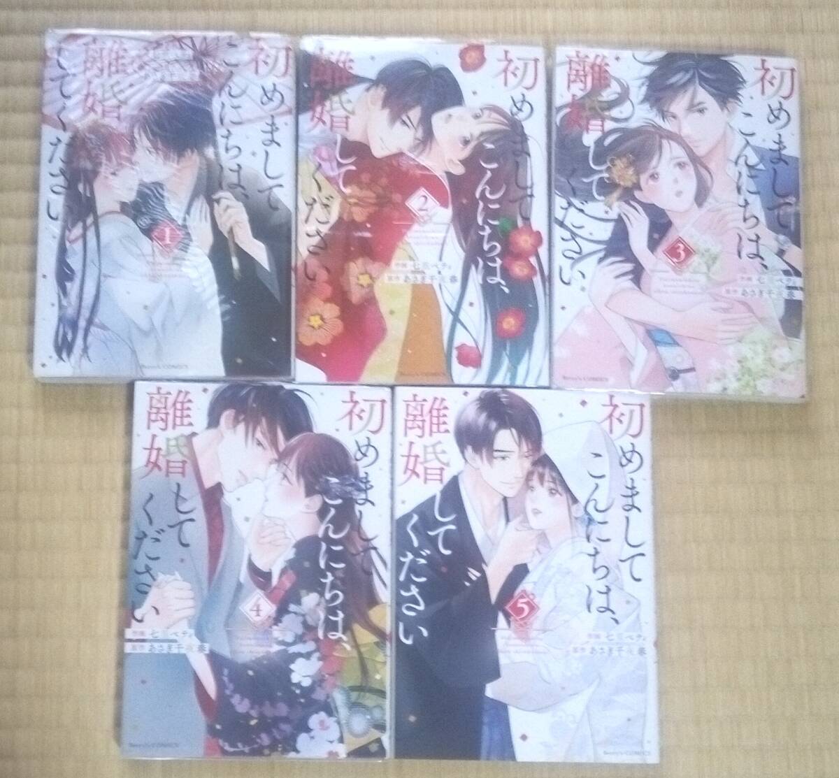 七里ベティ・あさぎ千夜春『初めましてこんにちは、離婚してください』全5巻 スターツ出版 / 2024年ドラマ化 ドラマにない衝撃の結婚理由拍卖