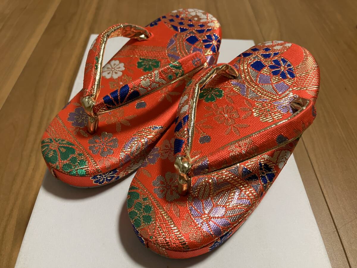 七五三 草履 17cm USED 3歳 赤 送料込拍卖