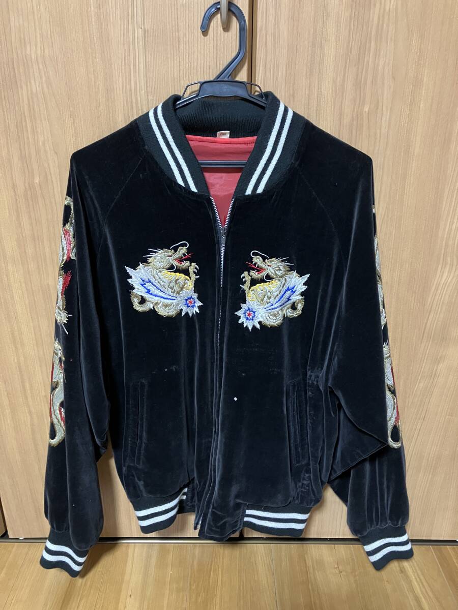 スタジャンRYUSEI サイズフリー USED 龍柄 送料込拍卖