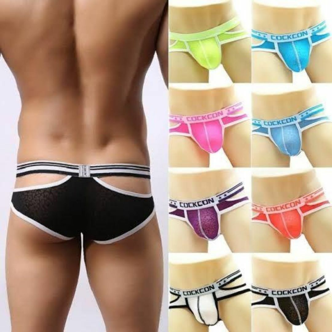 【L】COCKCON ヒョウ柄 セクシー メンズ下着 オープンバック トランクス拍卖