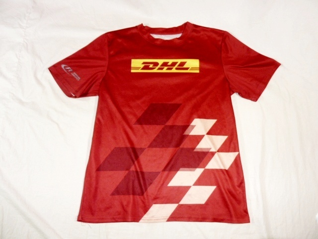 DHL F-1オフィシャル ドライ・Tシャツ 赤拍卖