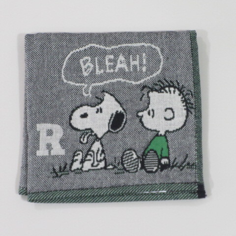 スヌーピー/PEANUTS 3重ガーゼハンカチ イニシャルR拍卖