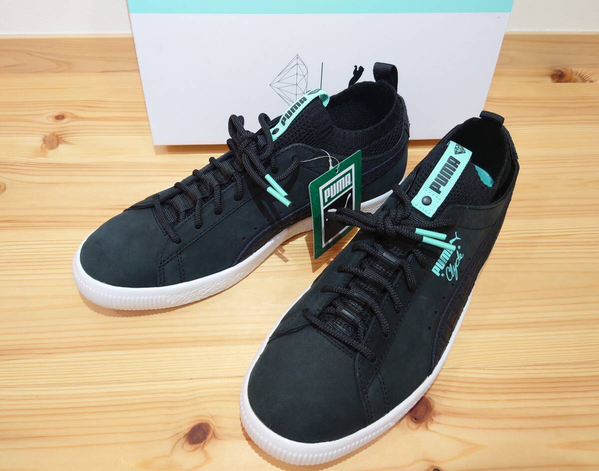 未使用品 PUMA CLYDE SOCK LO DIAMOND 26.5cm BLACK プーマ クライド ソック ロー ダイアモンド 365653-01 ダイアモンドサプライ拍卖