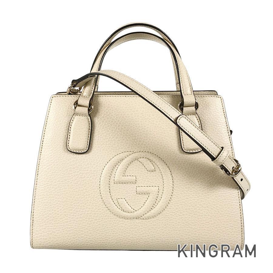 グッチ インターロッキングG 607722-213317 ハンドバッグ ftj【中古】拍卖