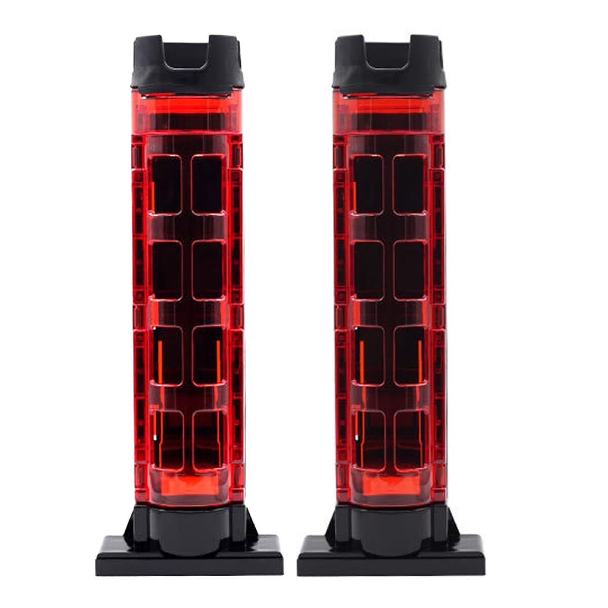 ロッド ホルダー スタンド 2個 セット 釣り 竿 受け メイホウ ダイワ 互換 クーラー 立て 黒 (レッド)拍卖