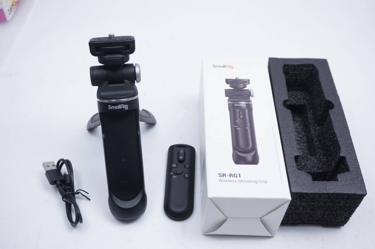 SmallRig SR-RG1 3326 ワイヤレスグリップセット スモールリグ リモコン 三脚/一脚 セルカ棒 スタンド 卓上三脚 リモート拍卖