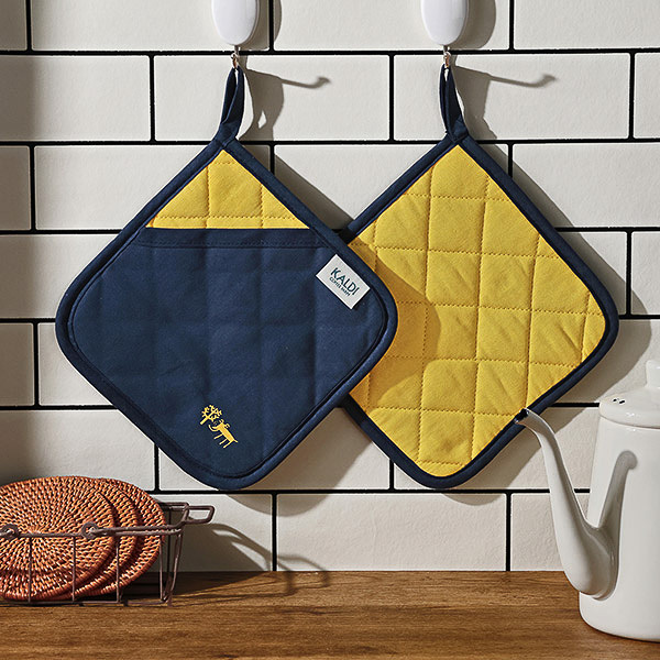 ★オンラインストア限定★KALDI(カルディ)★オリジナル鍋敷きミトン★2way★鍋敷き・鍋つかみ★拍卖