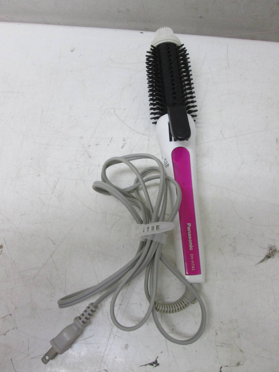 (78)♪パナソニック Panasonic ヘアアイロンブラシ EH-HT42 ピンク/ホワイト 通電・動作確認済み拍卖