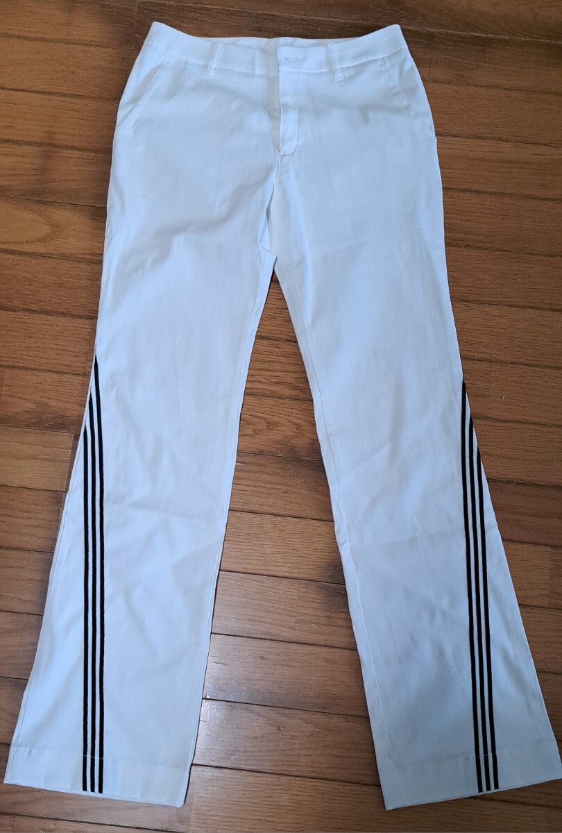 ★新品★adidas★ゴルフ★レディース★パンツ★白★ホワイト★ライン★S★拍卖