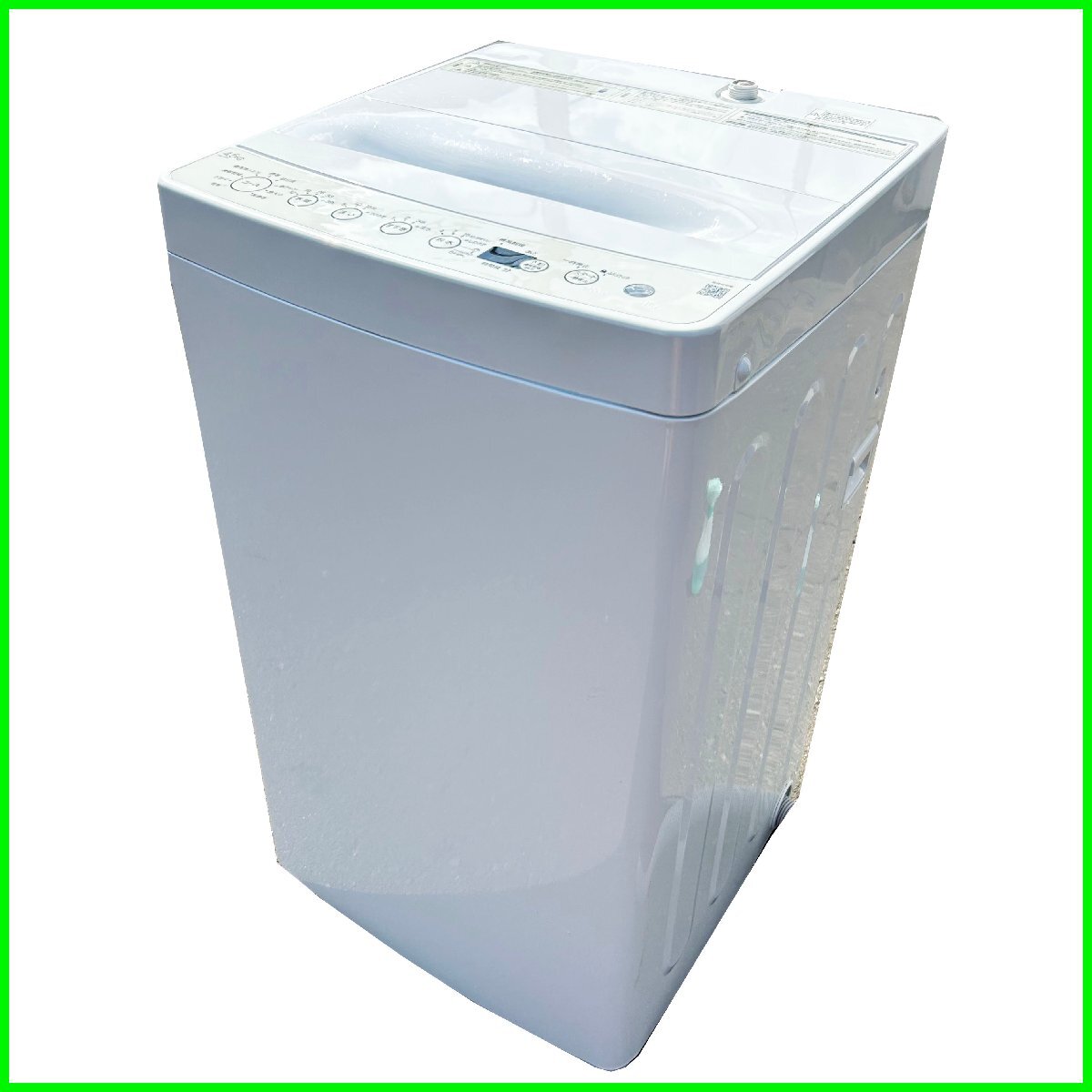 札幌市内送料無料●Haier/ハイアール● 全自動洗濯機 BW-45A 2024年製 4.5㎏ ホワイト 札幌 中古 地下保管 0608拍卖