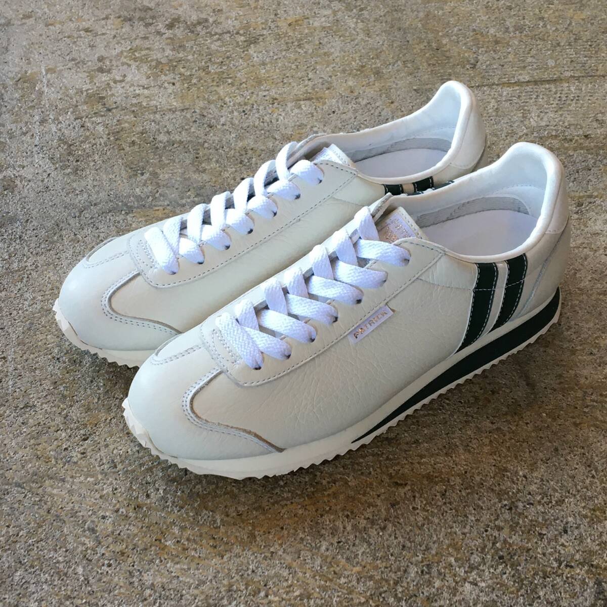 38 (24.0cm)|パトリック PATRICK ネバダ2 NEVADA2 白/グリーン 緑 17050 人気モデル 限定復刻色 大人スニーカー 靴 日本製 (新品)(正規品)拍卖