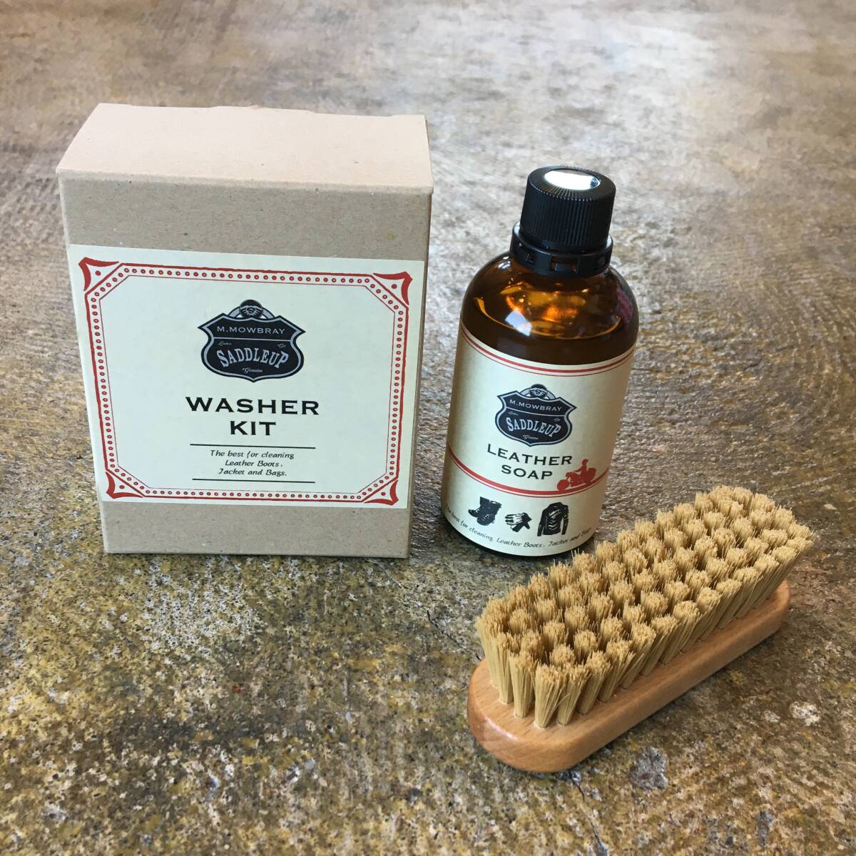 ● 送料¥440 ● ウォッシャーキット SADDLEUP サドルアップ 革 汚れ落とし 皮革用ソープ 革靴 ブーツ 日本製 (新品)(未開封)(正規品)拍卖