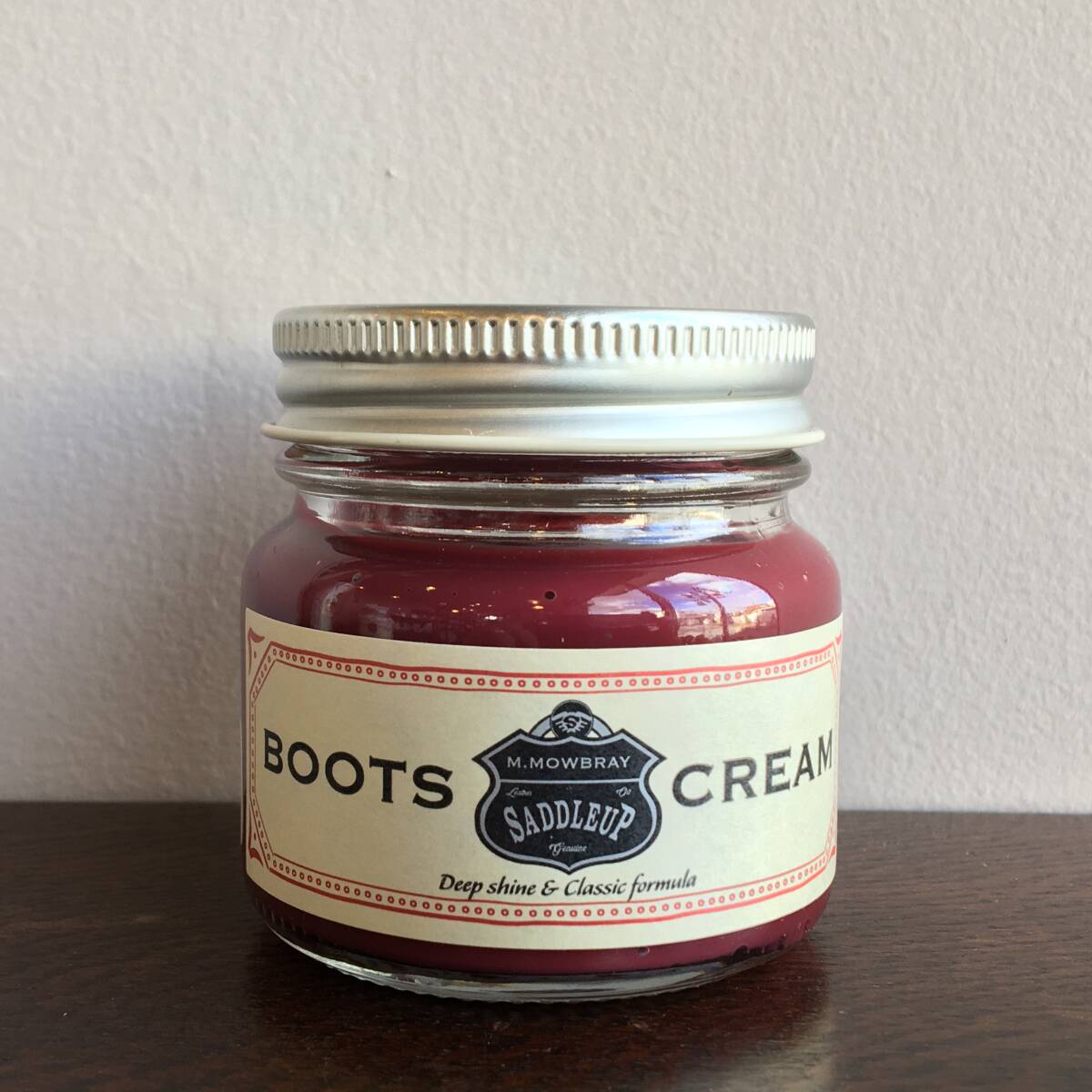 ● 送料¥440 ● ブラックチェリー 60ml ブーツクリーム SADDLEUP サドルアップ 革 瓶 ブーツ 革靴 日本製 (新品)(未開封)(正規品) 拍卖